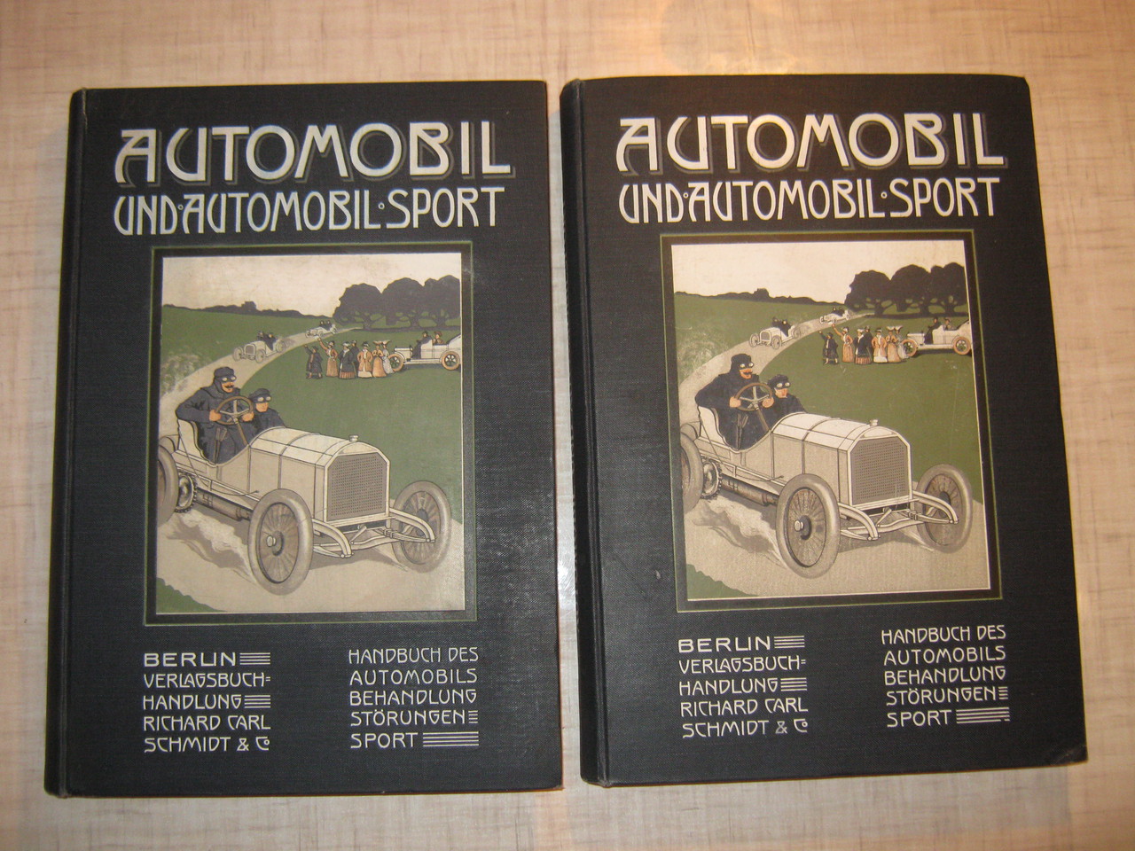 Автомобиль и автомобильный спорт. В двух томах. На немецком языке.