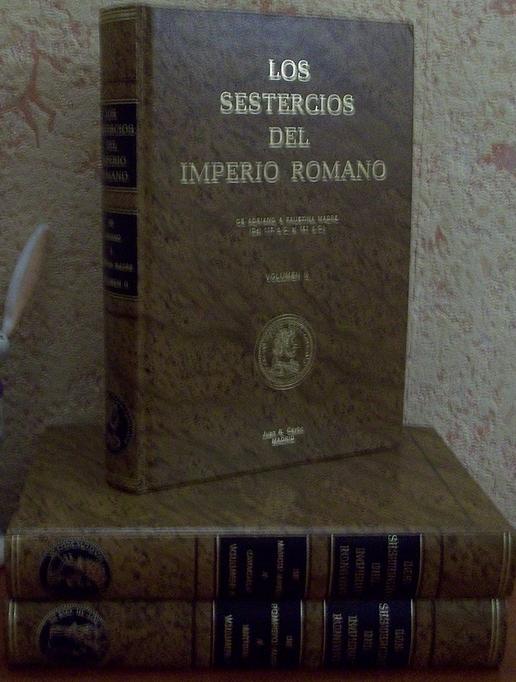 Сестерции Римской Империи в 3-х томах. На испанском языке